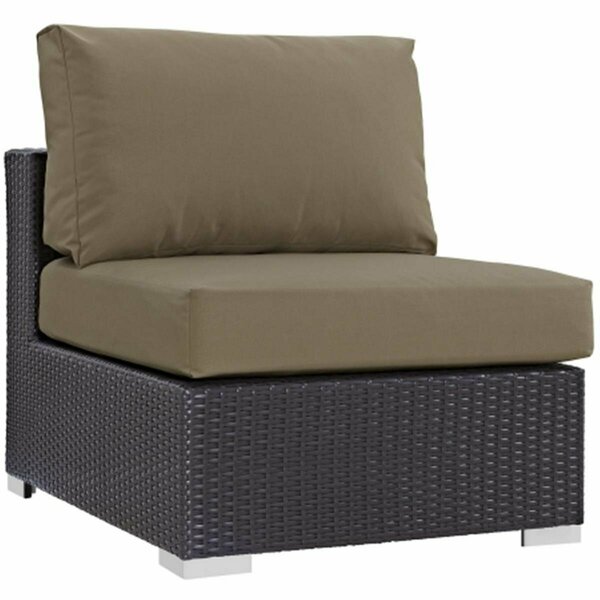 East End Imports Convene Outdoor Patio Armless- Espresso Mocha EEI-1910-EXP-MOC